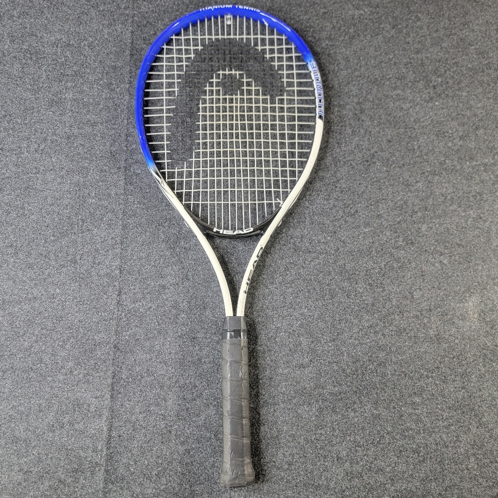 Head Ti Conquest Titanium Tennis Racquet Racket 4 3/8 White Blue Black GC